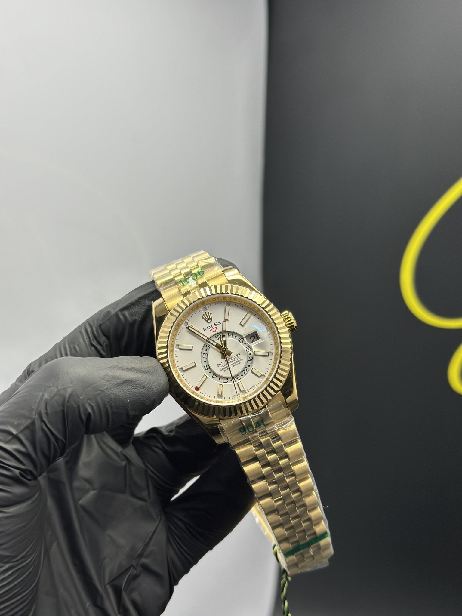 Rolex Sky Dweller 42mm Stainless Steel Gold Jubilee Bracelet White Dial – men’s watch