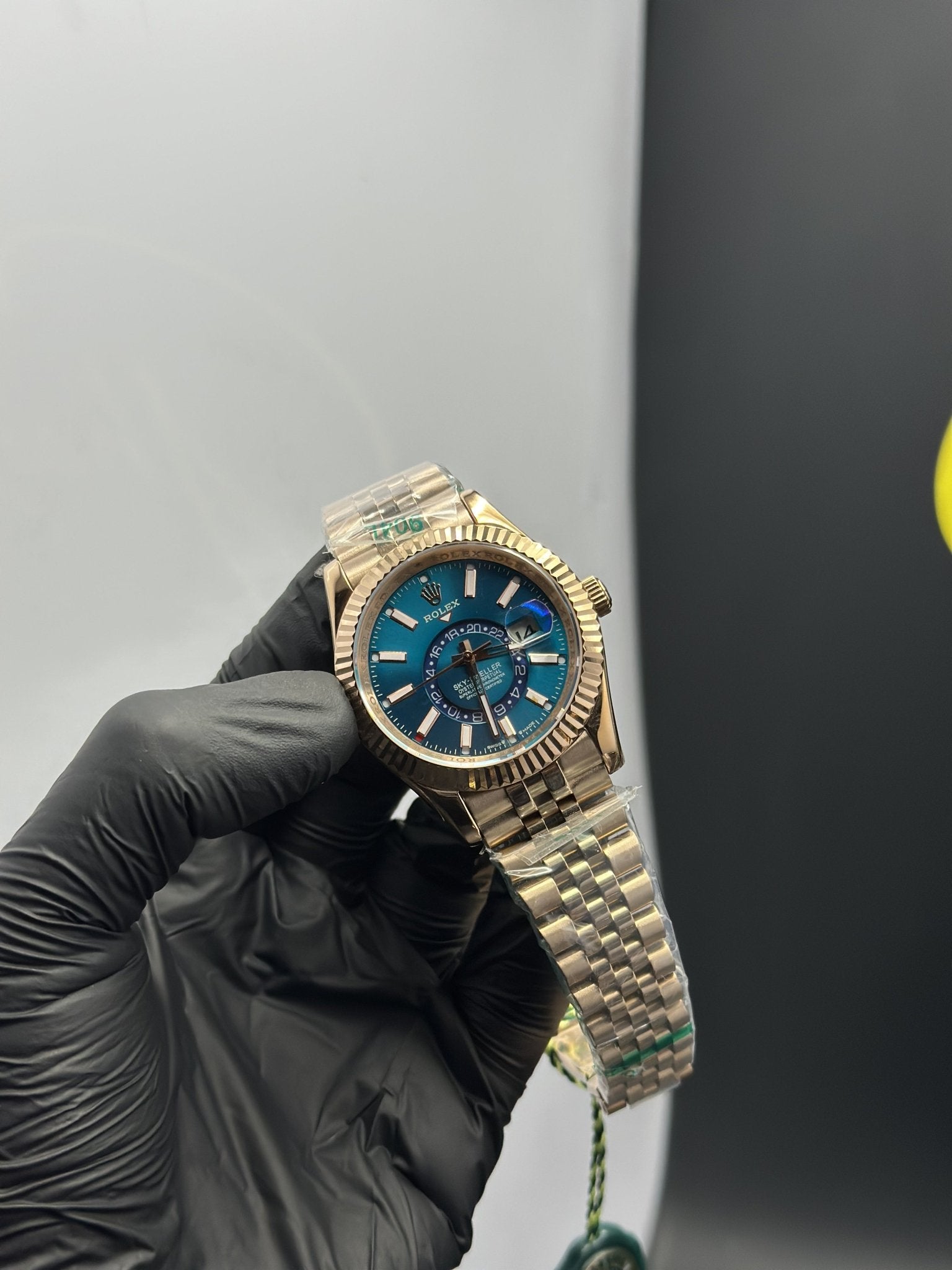 Rolex Sky Dweller 42mm Stainless Steel Rosegold Jubilee Bracelet Zinc Dial – men’s watch