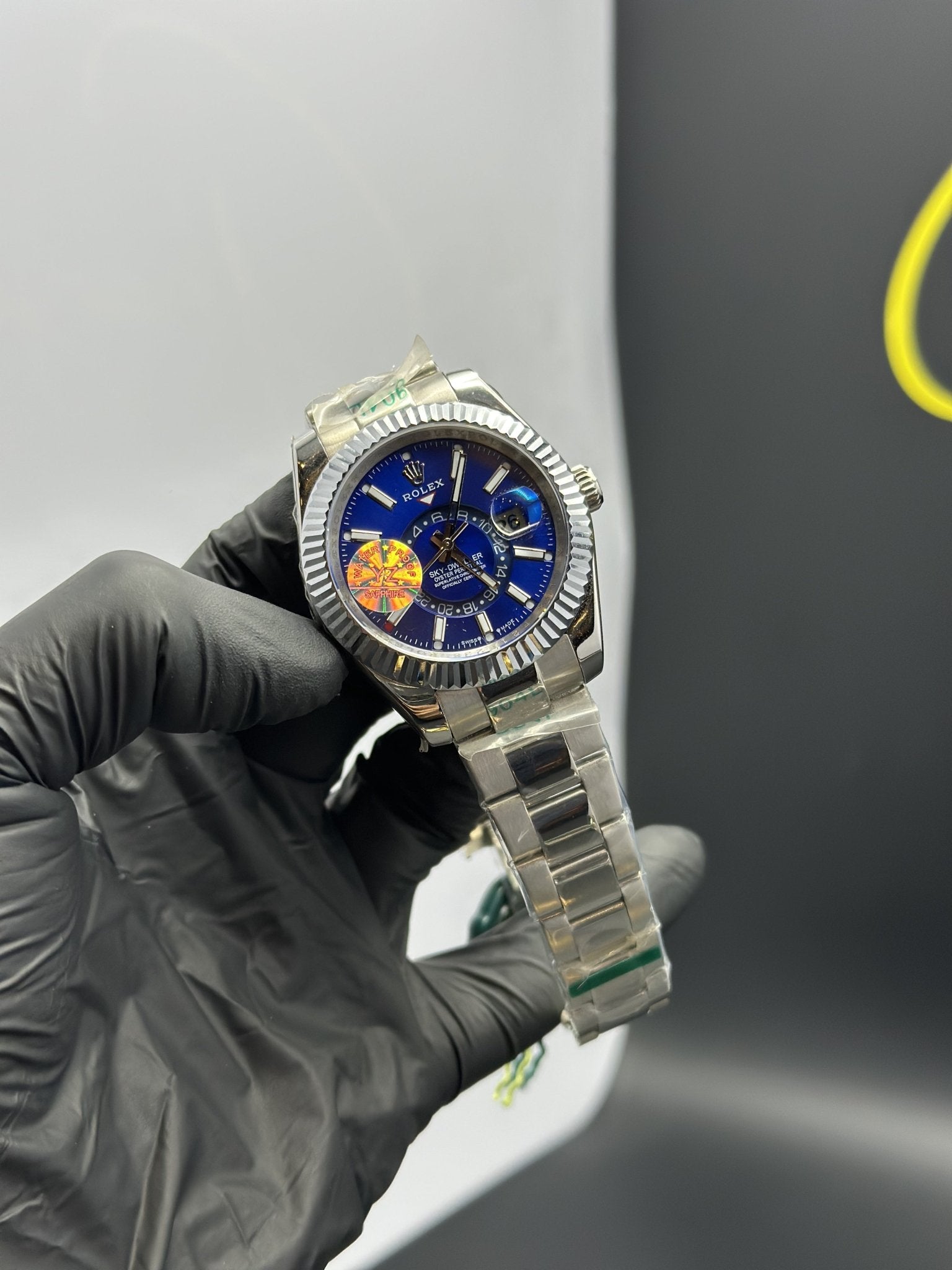 Rolex Sky Dweller 42mm Stainless Steel Silver Oyster Bracelet Blue Dial – men’s watch