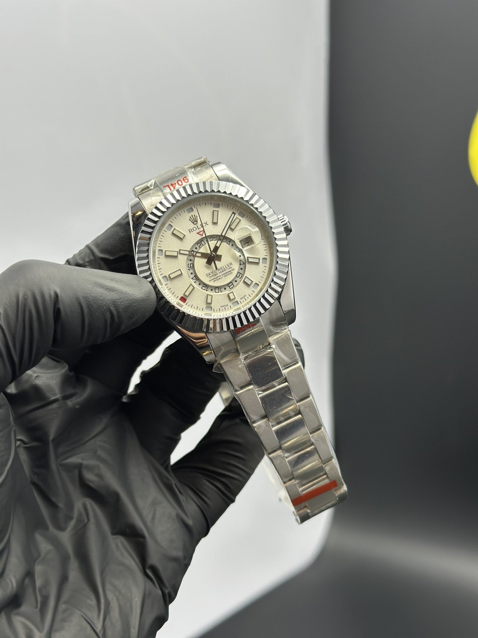 Rolex Sky Dweller 42mm Stainless Steel Silver Oyster Bracelet White Dial – men’s watch