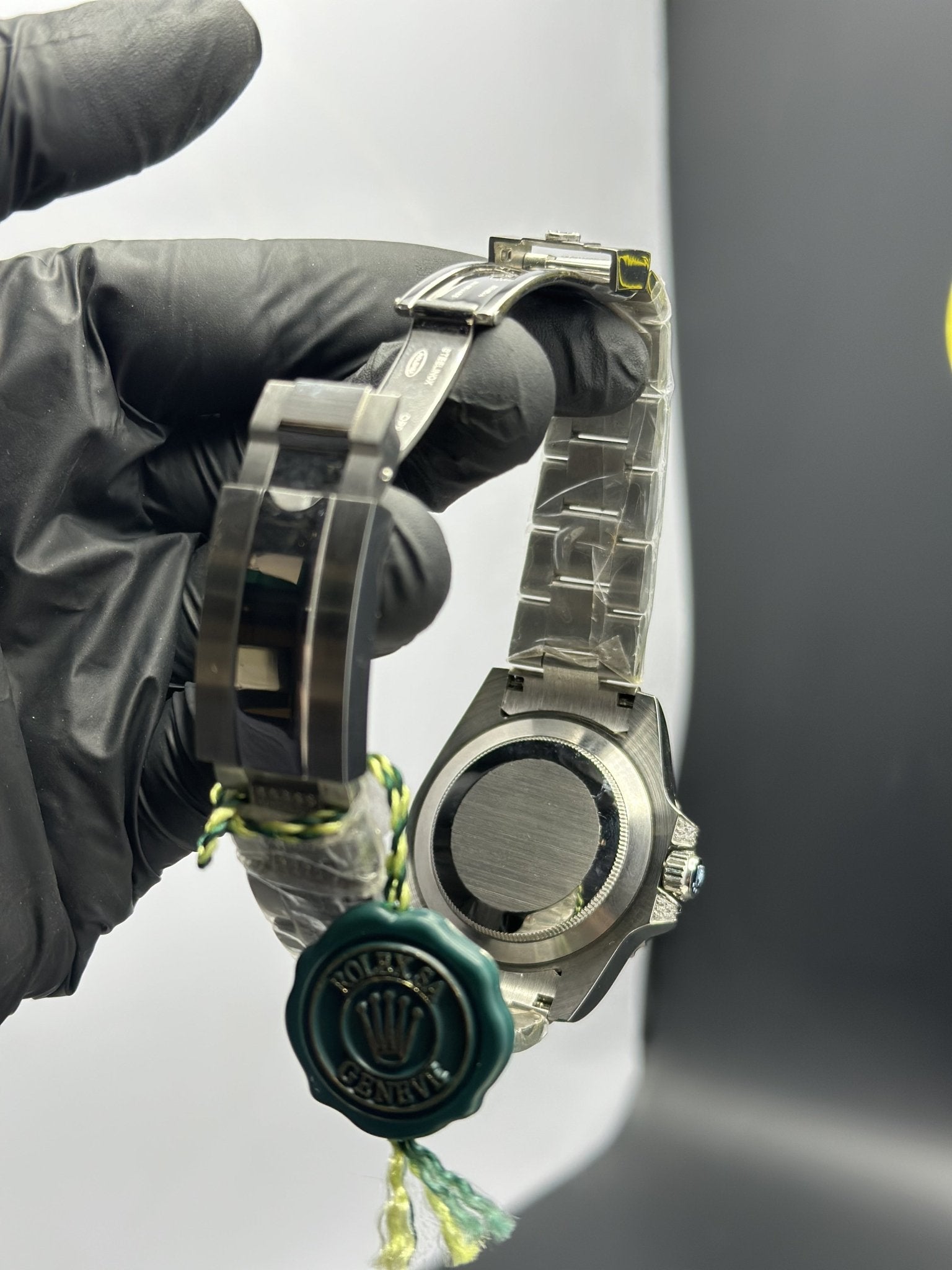 Rolex Submariner 41mm Stainless Steel Silver Oyster Bracelet Stoned Bezel Blue Dial Rainbow Stoned Bezel – men’s watch