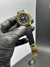 Rolex Yacht Master 1 40mm Oyster Flex Black Dial Black Bezel Gold Case – men’s watch