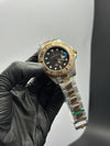 Rolex Yacht Master 1 40mm Stainless Steel Silver Rosegold 2 Tone Oyster Bracelet Black Dial Rosegold Bezel – men’s watch