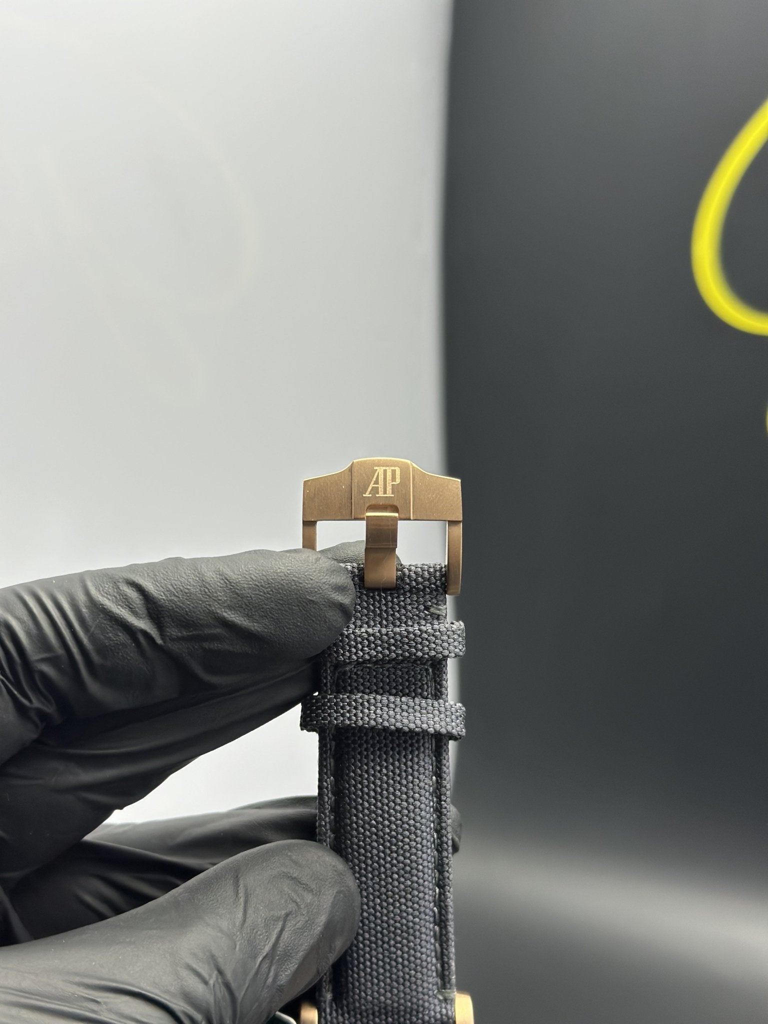 Super Clones Audemars Piguet TF Factory Code 11.59 Chronograph Black Strap Black Dial Rosegold Bezel Caliber 4401 Swiss Movement – men’s watch