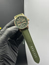 Super Clones Audemars Piguet TF Factory Code 11.59 Chronograph Green Strap Green Dial Rosegold Bezel Caliber 4401 Swiss Movement – men’s watch