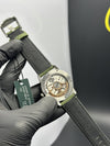 Super Clones Audemars Piguet TF Factory Code 11.59 Self Winding Green Strap Green Dial Silver Bezel Caliber 4302 Swiss Movement – men’s watch