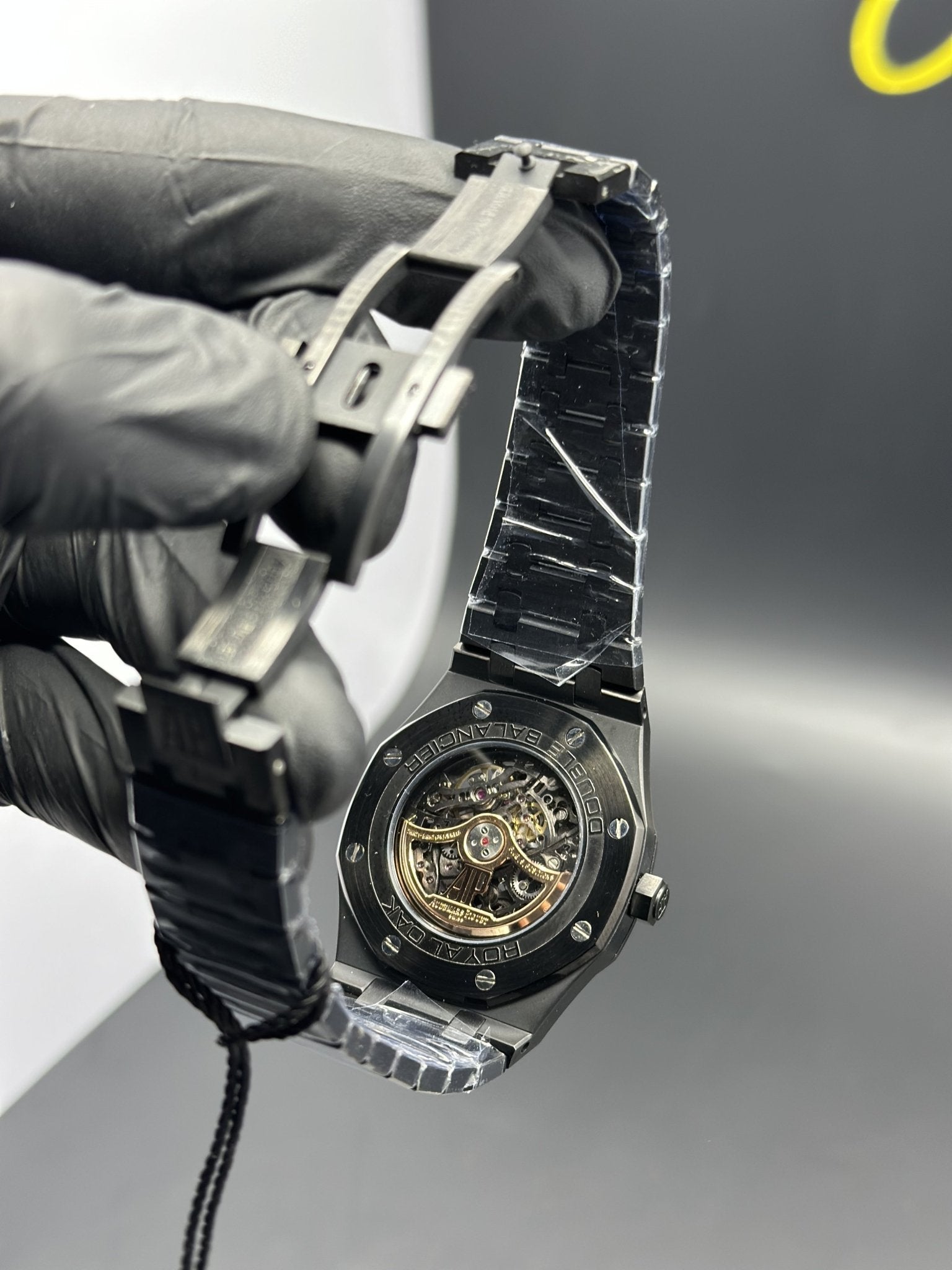Super Clones Audemars Piguet TF Factory Royal Oak Skeleton Stainless Steel Matte Black Bracelet Black Dial Calibre 3132 Swiss Movement – men’s watch