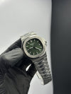 Super Clones Patek Philippe TF Factory Nautilus Stainless Steel Silver Bracelet Green Dial Caliber 26 330 S C Swiss Movement – men’s watch