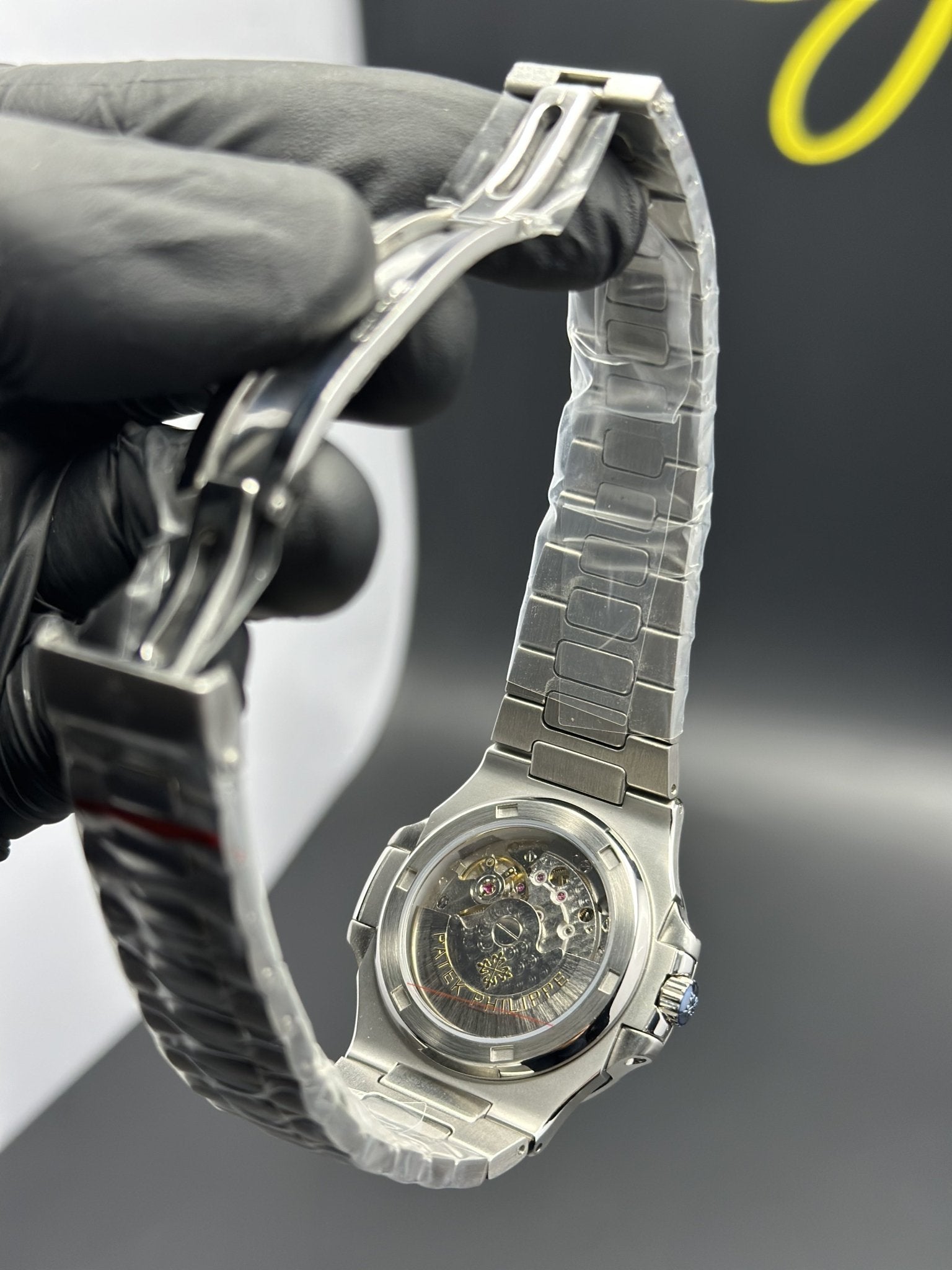 Super Clones Patek Philippe TF Factory Nautilus Stainless Steel Silver Bracelet Grey Dial Caliber 26 330 S C Swiss Movement – men’s watch