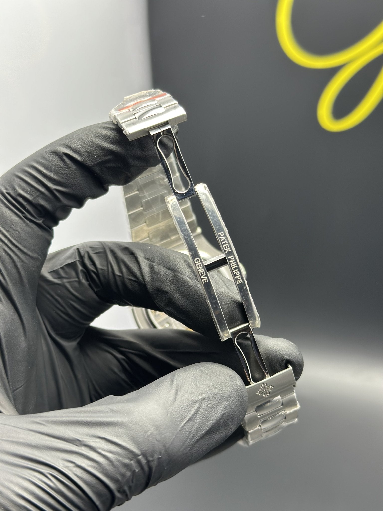 Super Clones Patek Philippe TF Factory Power Reserve Stainless Steel Silver Bracelet Grey Dial Caliber 240 PS IRM C LU Swiss Movement – men’s watch