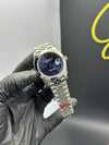 Super Clones Rolex Clean Factory Datejust 41mm Stainless Steel Silver Jubilee Bracelet Navy Blue Roman Dial Domed Bezel Caliber 3235 Swiss Movement – men’s watch