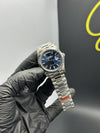 Super Clones Rolex Clean Factory Daydate 36mm Stainless Steel Silver Presidential Bracelet Navy Blue Gems Dial Caliber 3255 Swiss Movement – men’s watch