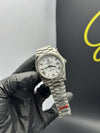 Super Clones Rolex Clean Factory Daydate 40mm Stainless Steel Silver Presidential Bracelet White Roman Dial Caliber 3255 Swiss Movement – men’s watch