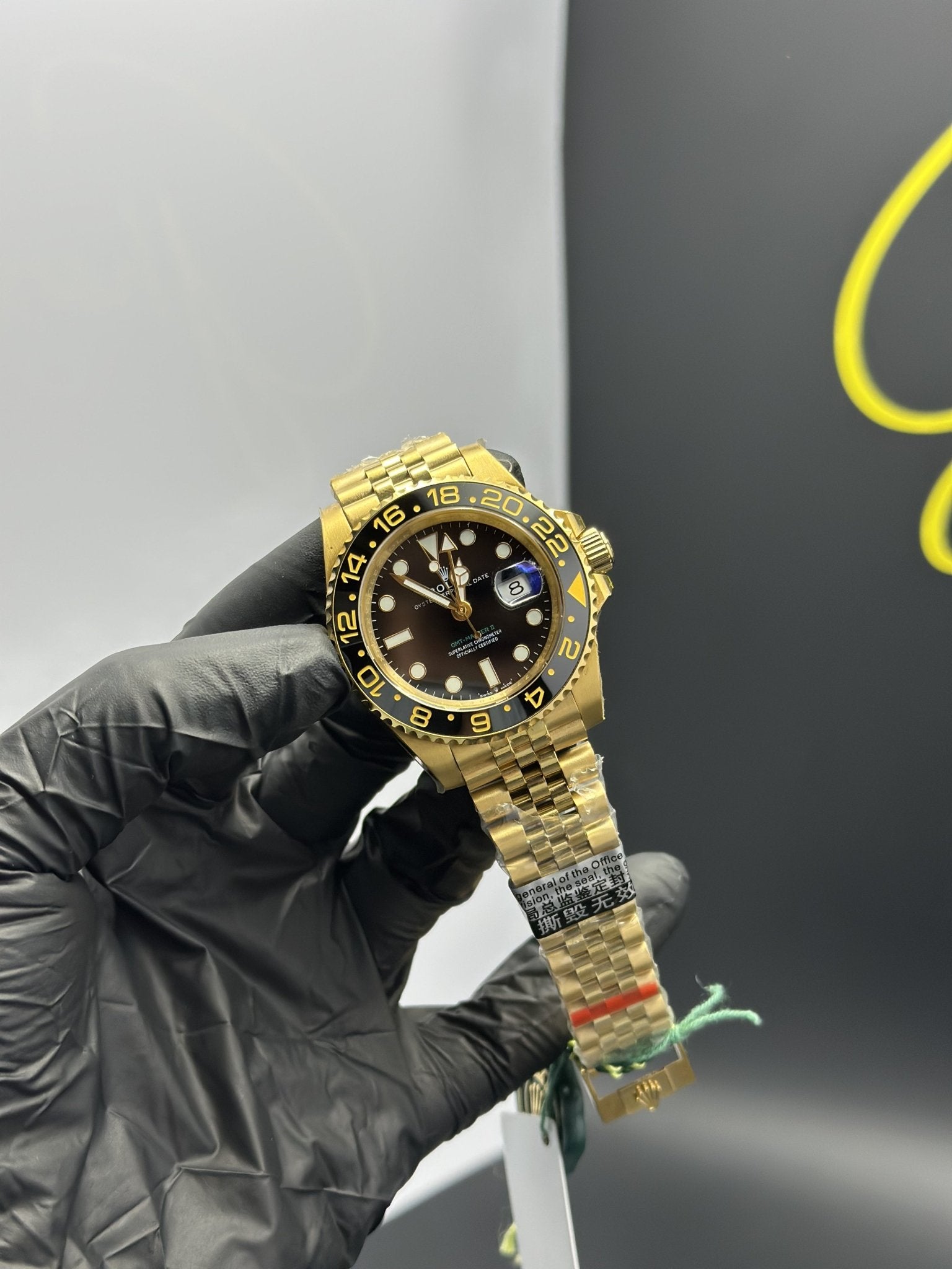 Super Clones Rolex Clean Factory GMT Master II Stainless Steel Gold Jubilee Bracelet Bruce Wayne Dial Caliber 3285 Swiss Movement – men’s watch