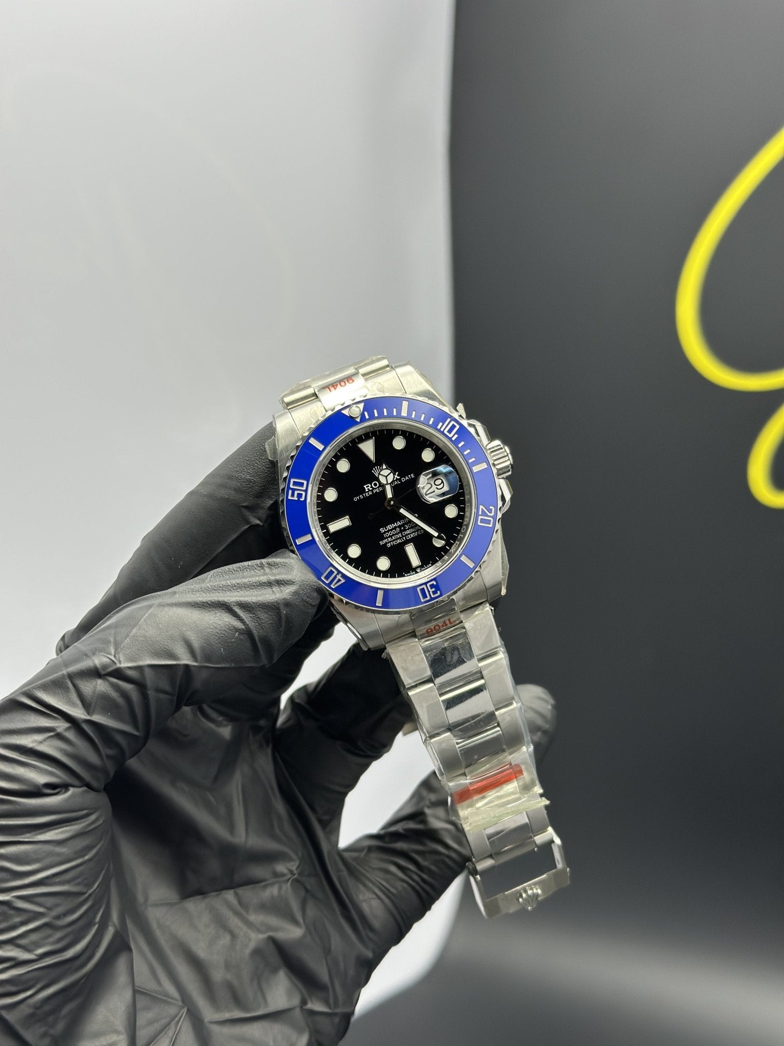 Super Clones Rolex Clean Factory Submariner Stainless Steel Silver Oyster Bracelet Cookie Monster Dial Caliber 3235 Swiss Movement – men’s watch