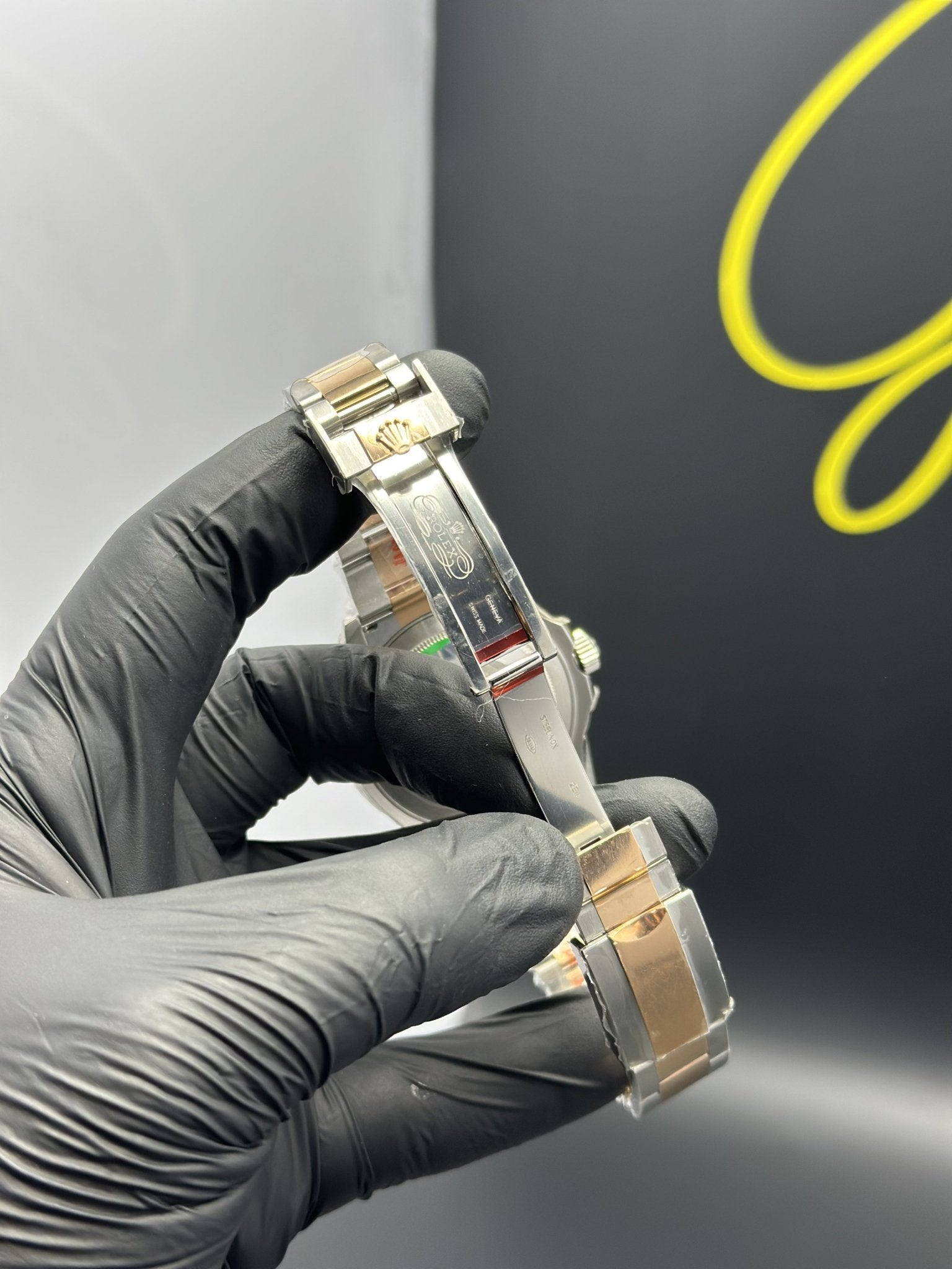 Super Clones Rolex Clean Factory Yacht Master Stainless Steel Silver - Rosegold 2 Tone Oyster Bracelet Black Dial Rosegold Bezel Caliber 3235 Swiss Movement – men’s watch