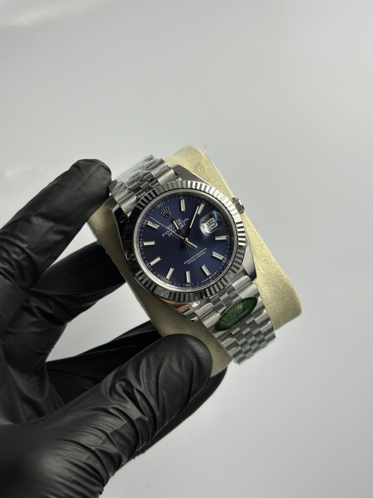 Super Clones Rolex The Most Premium ARF Factory Datejust 41mm Stainless Steel Silver Jubilee Bracelet Blue Dial Caliber 3235 Swiss Movement – men’s watch
