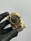 Super Clones Rolex The Most Premium ARF Factory Daydate 40mm Stainless Steel Rosegold Presidential Bracelet Olive Green Roman Dial Caliber 3255 Swiss Movement – men’s watch