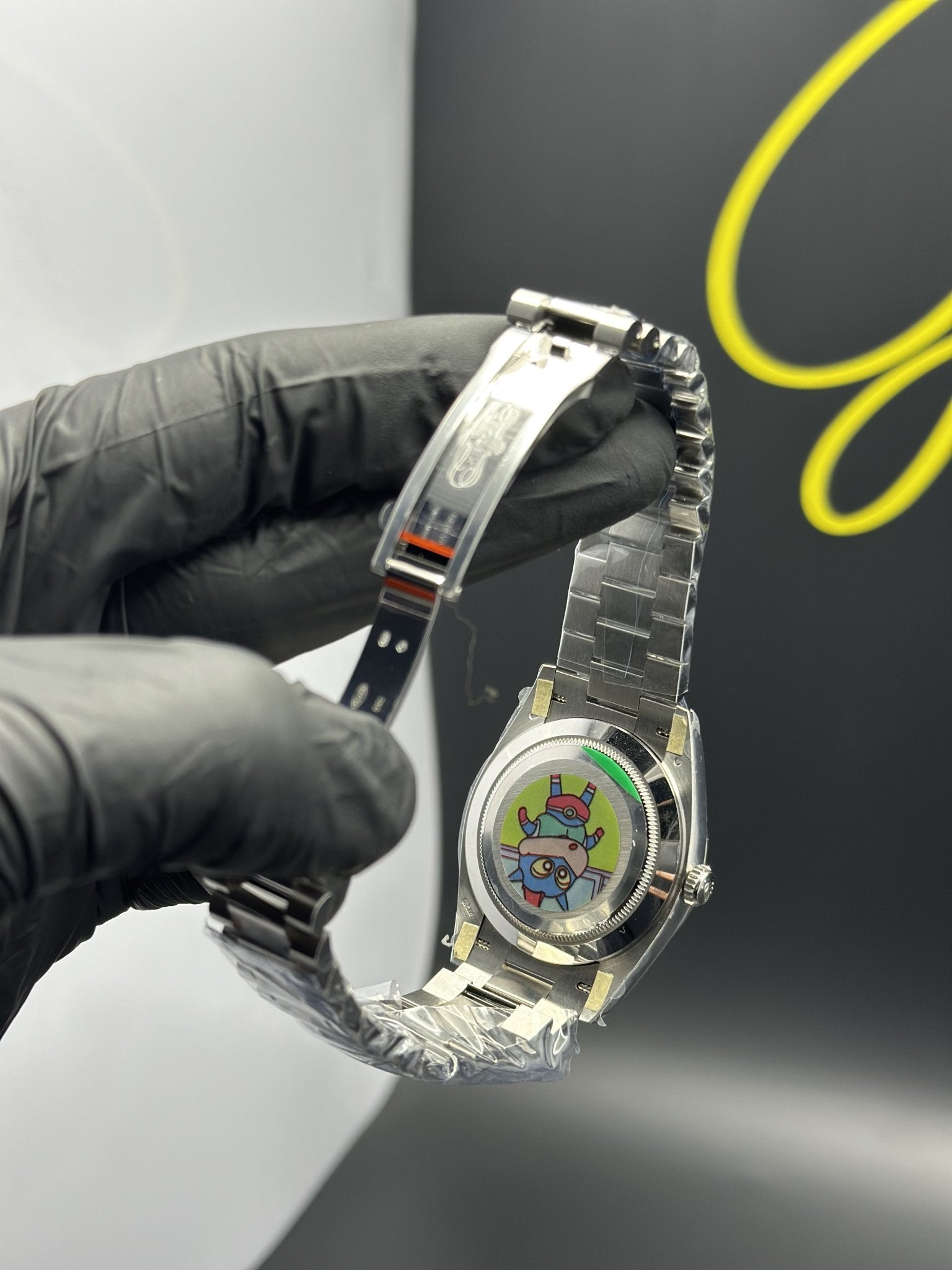 Super Clones Rolex The Most Premium ARF Factory Daydate 40mm Stainless Steel Silver Presidential Bracelet Navy Blue Dual Shade Roman Dial Caliber 3255 Swiss Movement – men’s watch