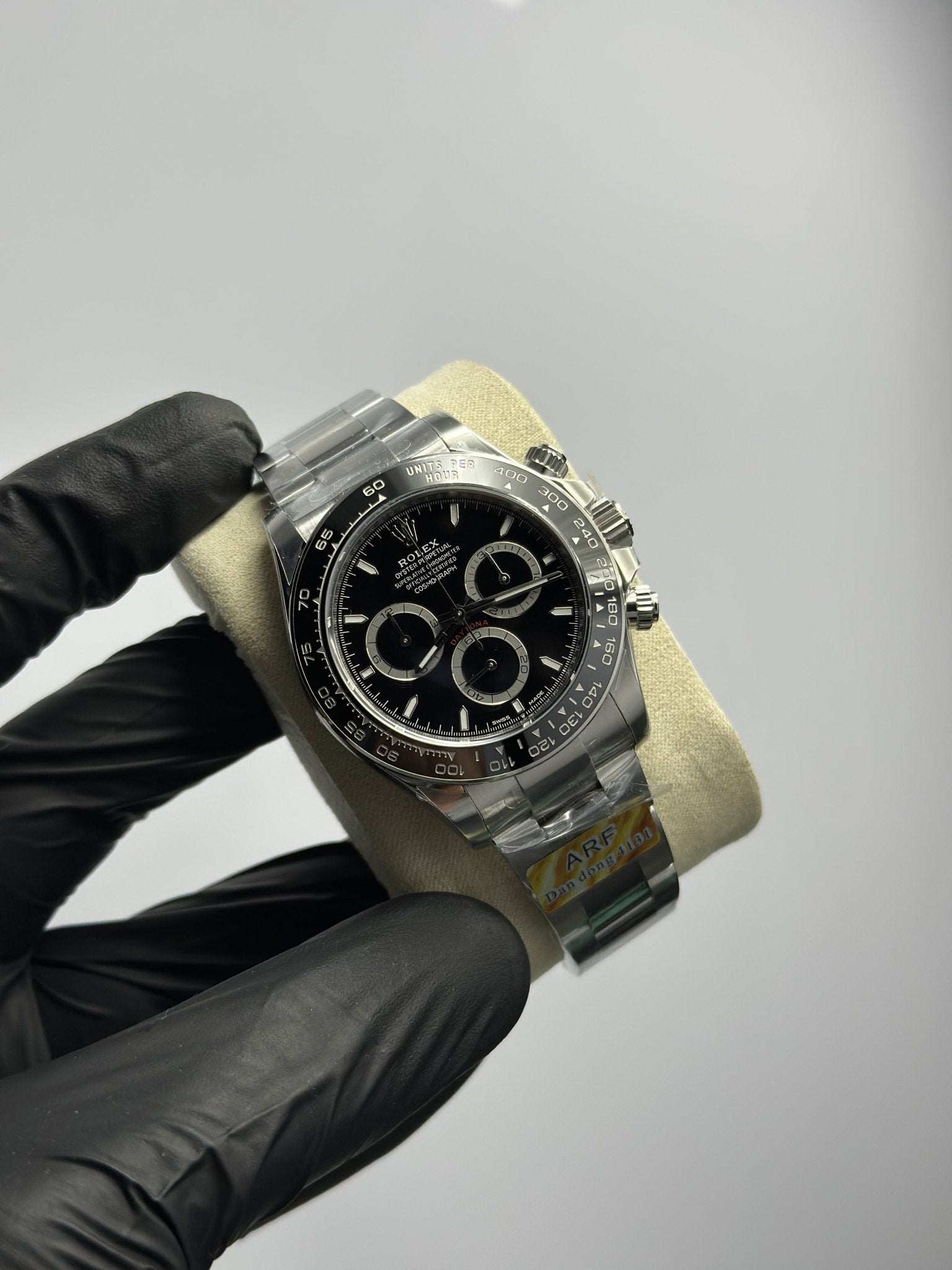 Super Clones Rolex The Most Premium ARF Factory Daytona Stainless Steel Silver Oyster Bracelet Godzilla Dial Caliber 4131 Swiss Movement – men’s watch