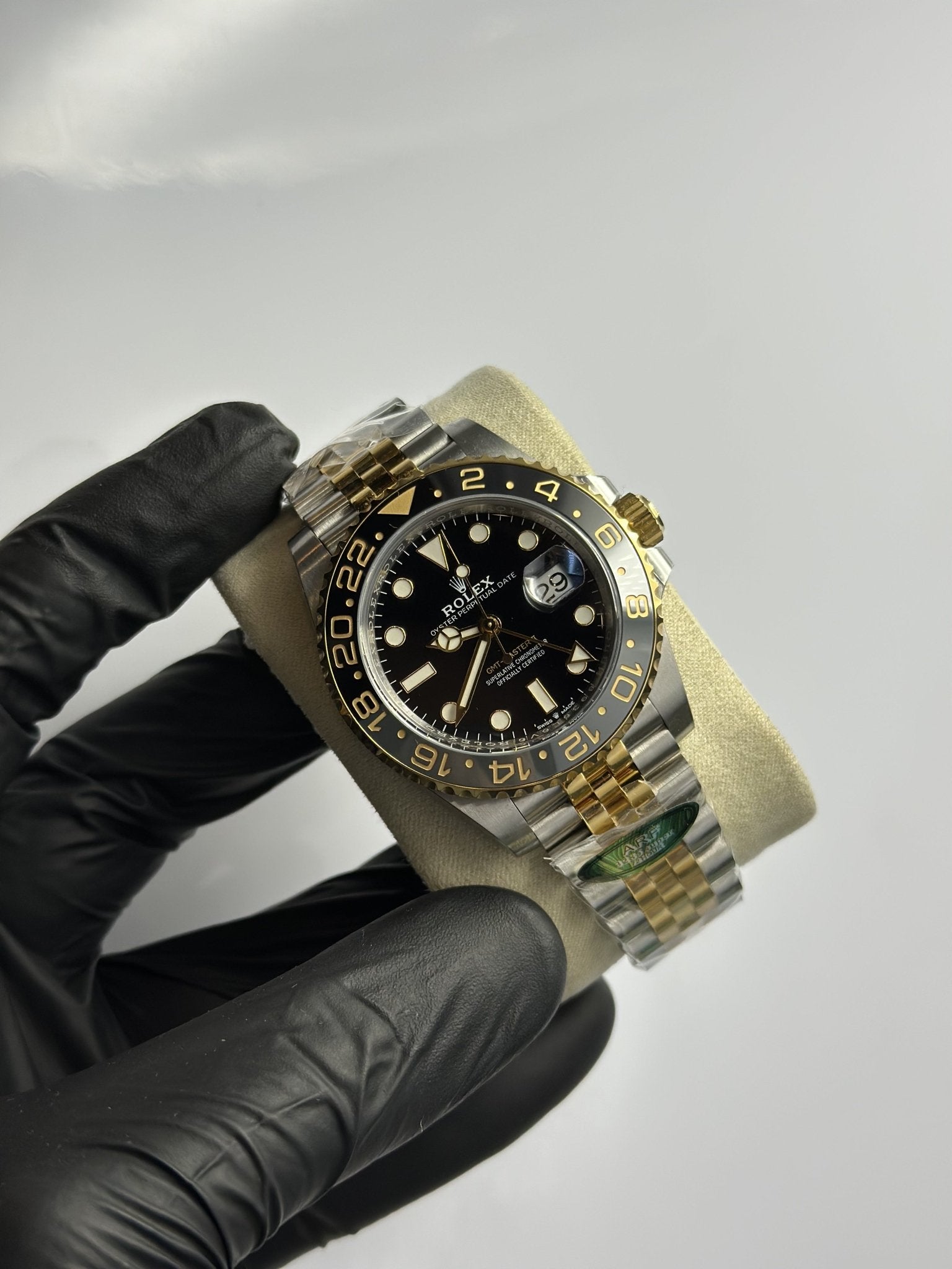 Super Clones Rolex The Most Premium ARF Factory GMT Master II Stainless Steel Silver - Gold 2 Tone Jubilee Bracelet Bruce Wayne Dial Caliber 3285 Swiss Movement – men’s watch