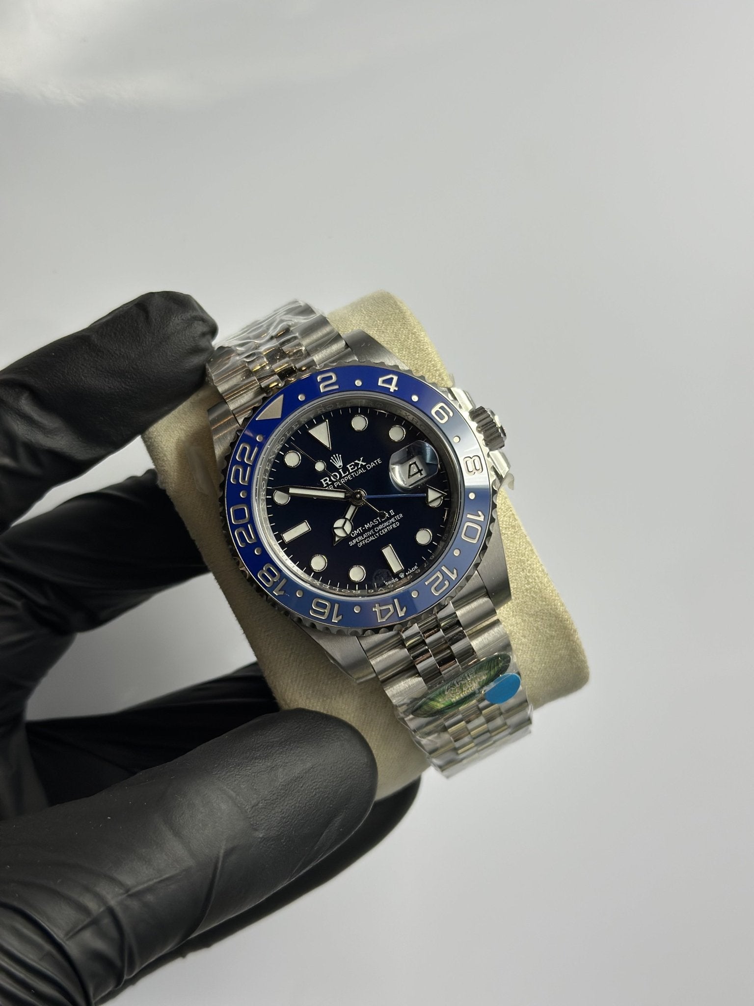 Super Clones Rolex The Most Premium ARF Factory GMT Master II Stainless Steel Silver Jubilee Bracelet Blueberry Dial Caliber 3285 Swiss Movement – men’s watch