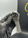 Tag Heuer Bracelet Automatic Aquaracer Silver Bracelet Black Dial Black Bezel – men’s watch