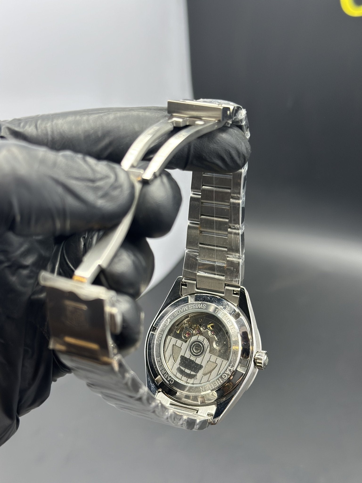 Tag Heuer Bracelet Automatic Calibre 5 Silver Bracelet Green Dial – men’s watch