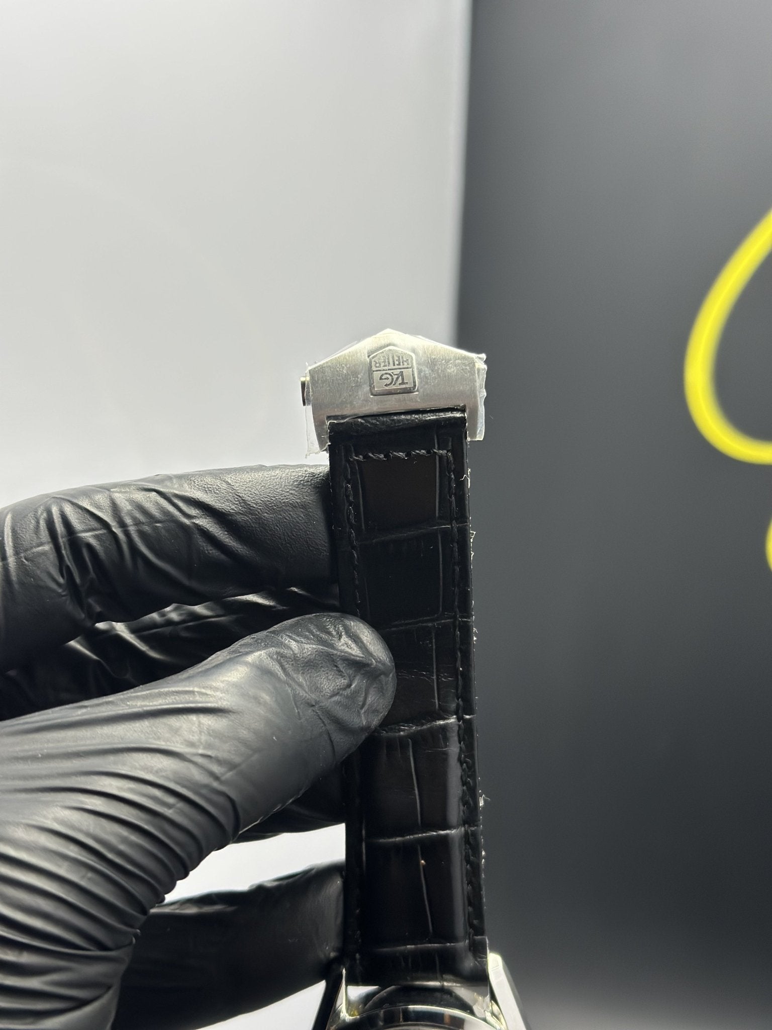 Tag Heuer Strap Automatic 41mm Calibre 5 Black Strap Black Rosegold Dial – men’s watch