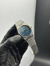 Tissot Bracelet Automatic 40mm Stainless Steel Silver Bracelet Blue Dual Shade Textured Dial – men’s watch