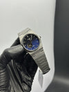 Tissot Bracelet Automatic 40mm Stainless Steel Silver Bracelet Pendulum Black Blue Dual Shade Textured Dial – men’s watch
