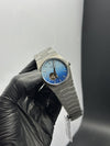 Tissot Bracelet Automatic 40mm Stainless Steel Silver Bracelet Pendulum Blue Dual Shade Textured Dial – men’s watch