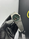 Tissot Bracelet Automatic 40mm Stainless Steel Silver Bracelet Pendulum Green Textured Dial – men’s watch