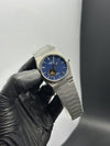 Tissot Bracelet Automatic 40mm Stainless Steel Silver Bracelet Pendulum Navy Blue Textured Dial – men’s watch