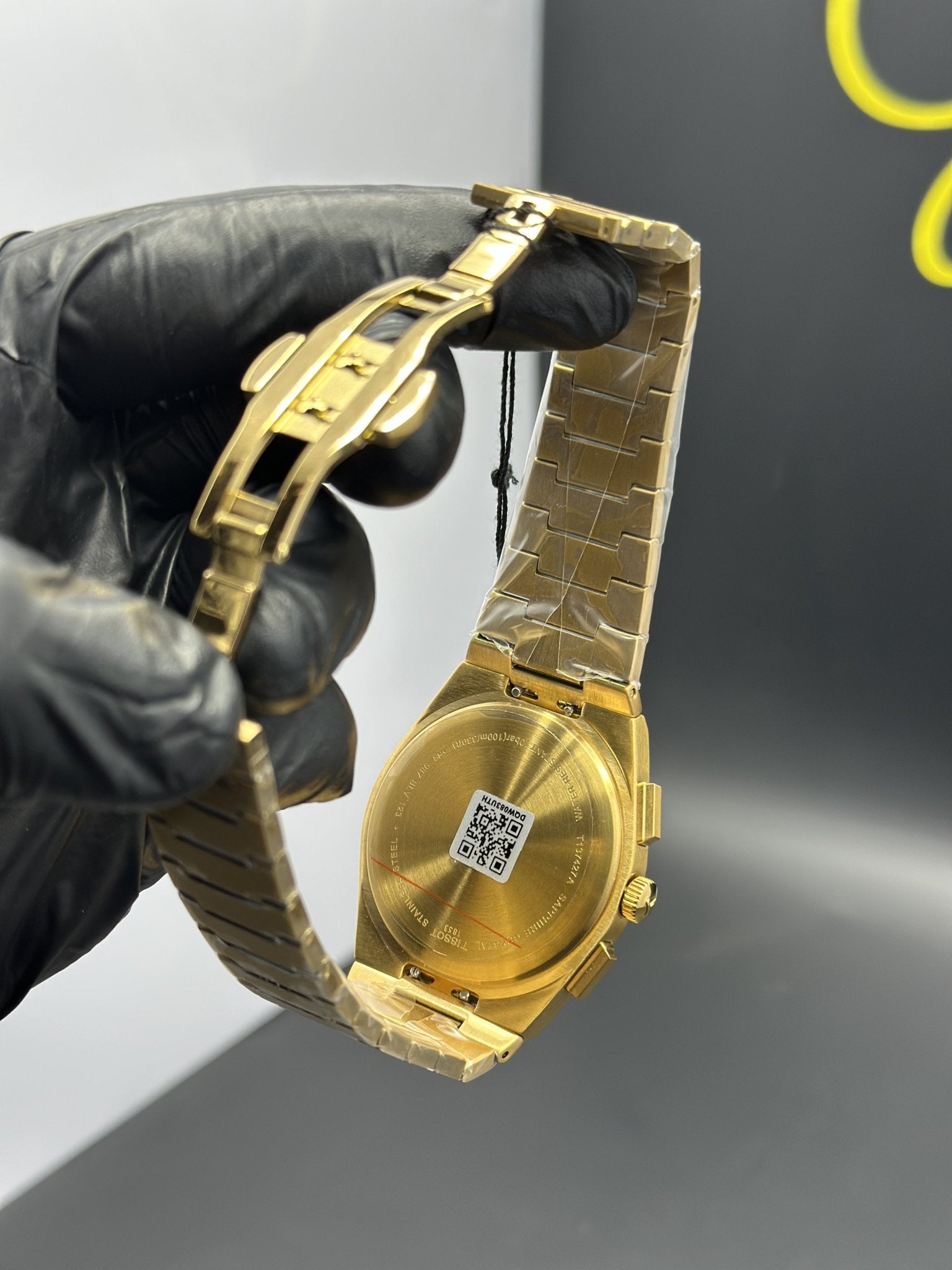 Tissot Bracelet Chronograph (Quartz) 40mm Stainless Steel Gold Bracelet Beige Dial – men’s watch