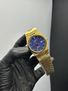 Tissot Bracelet Quartz 40mm Stainless Steel Gold Bracelet Blue Textured Dial – men’s watch