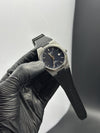 Tissot Strap Automatic 40mm Silicone Strap Black Strap Navy Blue Textured Dial – men’s watch
