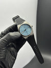 Tissot Strap Automatic 40mm Silicone Strap Black Strap Tiffany Textured Dial – men’s watch