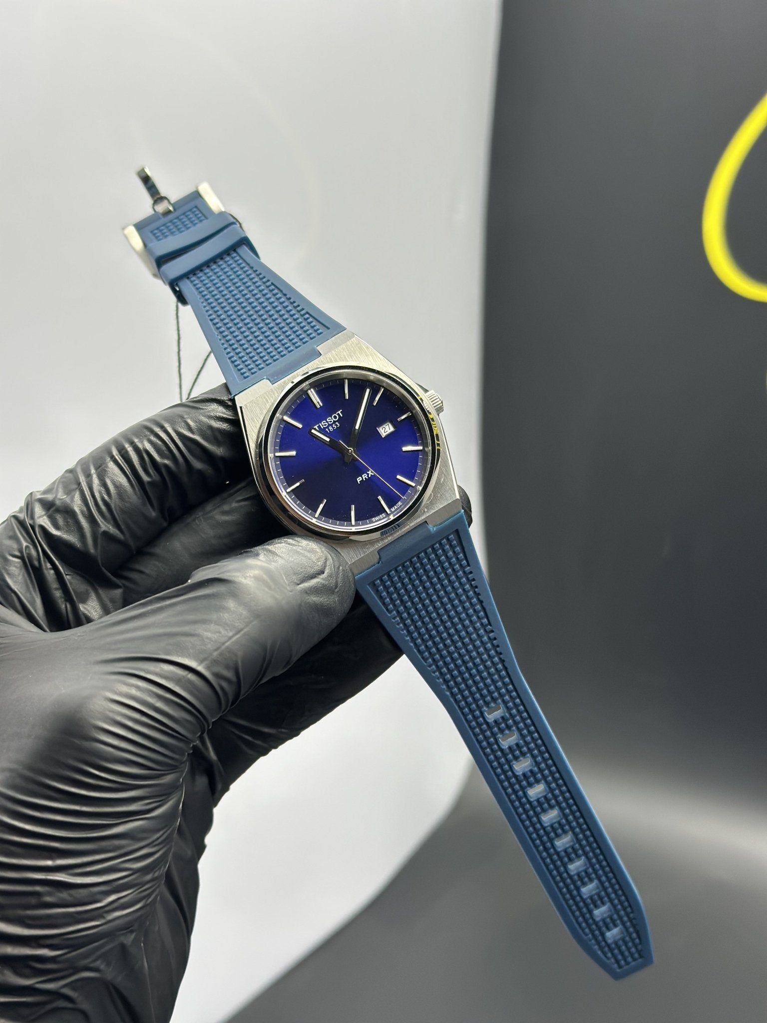 Tissot Strap Quartz 40mm Silicone Strap Blue Strap Blue Dial – men’s watch